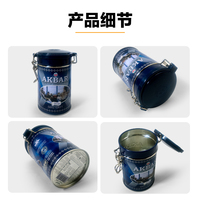 JYB Factory Vente en gros de boîtes en acier pour thé en feuilles, café, friandises, organisateur de produits secs, conteneur en tôle avec couvercle à fermeture sécurisée