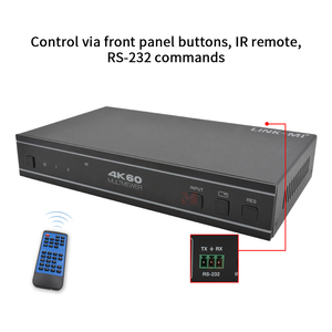 LINK-MI 4K60 2x1 multiviewer bức tường <span class=keywords><strong>video</strong></span> điều khiển cho 2.0b HDCP 2.2 tuân thủ liền mạch UHD <span class=keywords><strong>Video</strong></span> Switcher EDID RS232 điều khiển - Product Image 3