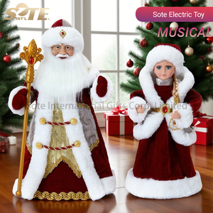 Haute qualité Musical russe Snegurochka longue tresse <span class=keywords><strong>Ded</strong></span> <span class=keywords><strong>Moroz</strong></span> électrique et animé neige fille Figure pour nouvel an jouets cadeau - Product Image 4