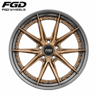 Jantes forgées FGD 10 branches en Y, 2 pièces, 18 19 20 21 22 pouces, 5x112 5x120, concaves profondes pour BMW Audi
