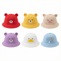 Chapeau Bob de Pêcheur Panama pour Enfants et Parents, Motif Animal Mignon et Amusant, avec Oreilles de Grenouille, Protection Solaire pour la Randonnée en Plein Air et la Plage