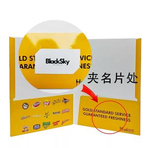 定制徽标印刷文件夹，带口袋，名片夹，A3 A4纸，学校、公司、办公室文件夹 - Product Image 4