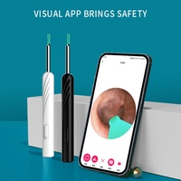 Nettoyeur d'oreilles intelligent sans fil avec caméra, otoscope, outil de suppression de cérumen, endoscope auriculaire Bluetooth, kit de nettoyage pour Android et iOS
