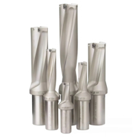 Foret indexable à grande vitesse pour le perçage de trous peu profonds dans le métal avec revêtement PVD et finition TiAIN 8MM-28MM de longueur