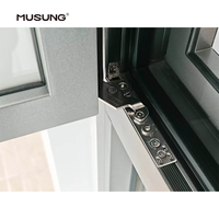 Ventanas y Puertas de Aluminio para Proyectos Residenciales, Ventana Abatible de Aluminio con Rotura de Puente Térmico y Vidrio Low-E