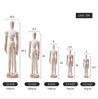 Maniquí de Madera Premium Bview Art para Dibujo y Bocetos, Ajustable, para Artistas, Estudiantes y Diseñadores