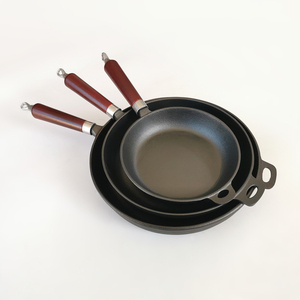 Bandejas De Hierro Fundido De <span class=keywords><strong>Mango</strong></span> De Madera - Product Image 6