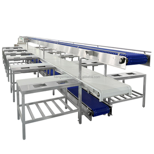 สายพานลำเลียงเนื้อสัตว์สแตนเลสพร้อมโต๊ะทำงานสำหรับ<span class=keywords><strong>ร้าน</strong></span>ขายเนื้อและโรงฆ่าสัตว์ - Product Image 2