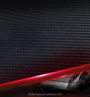 LED RGB en forma de Z textura de fibra de carbono ajustable PC ordenador Mesa Gaming PC Escritorio