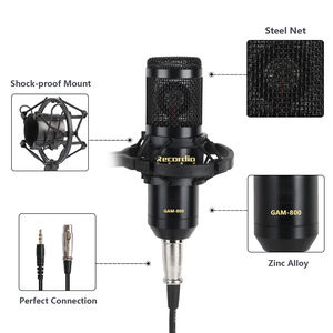 Micrófono GAM-700 RGB con Cable para Juegos, Podcasts y Grabación, Micrófono de Condensador USB para Escritorio - Product Image 4