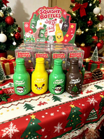 Nouvel Arrivage Bouteille Squishy de Noël, Jouet Sensoriel Anti-stress à Presser Doux, Père Noël et Bonhomme de Neige Mignons, Cadeau de Fêtes, Vente en Gros