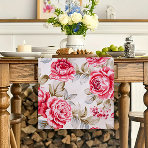 High Quality 100% Polyester Luxury High <strong>Table</strong> <strong>Runner</strong> Floral <strong>Pattern</strong> Design - Product Image 5