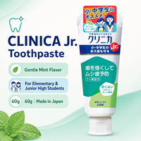 Pasta Gigi Anak Lion Clinica Jr Rasa Mint Lembut 60g Buatan Jepang, Mengandung Fluoride dan Enzim, Pencegah Gigi Berlubang, Untuk Penggunaan di Rumah