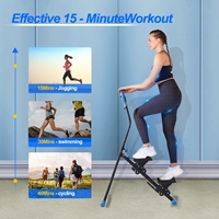 Nouveau Design Appareil de Fitness Complet pour la Maison : Simulateur d'Escalade, Stepper Léger et Pliable pour Affiner les Jambes, Réglable