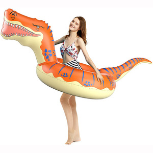 <b>Inflatable</b> Dinosaur Swimming Ring Adult Floating Pool Toy Novelty Shape Unisex Outdoor Water Play <b>Float</b> - Product Image 2