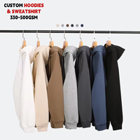 Sweat à capuche unisexe de haute qualité, épais, streetwear pour hommes, impression et broderie, design personnalisé, sweat à capuche surdimensionné