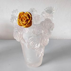 <span class=keywords><strong>Vaso</strong></span> da Tavolo in Cristallo <span class=keywords><strong>con</strong></span> Design a Rilievo di <span class=keywords><strong>Rose</strong></span> in Stile Art Déco, Vendita all'Ingrosso, Design Unico per Matrimoni e Decorazioni per la Casa - Product Image 6