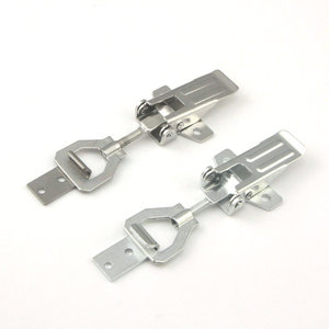 Serrure de porte verticale Xinjieliang réglable à boucle auto-agrippante en acier inoxydable 304, serrure de meuble sans clé - Product Image 3