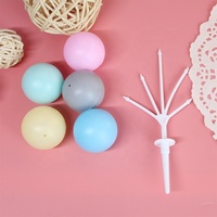 Ballons Chaîne Rétro Grande Boule Ronde Enfants Jour Anniversaire Net Rouge Ins Gâteau Décoration Coloré Macaron Coloré En Plastique