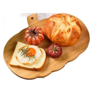 Tabla de cortar de bambú P-Y con forma de calabaza, tabla de cortar de madera gruesa para uso doméstico, decoración de Halloween - Product Image 1