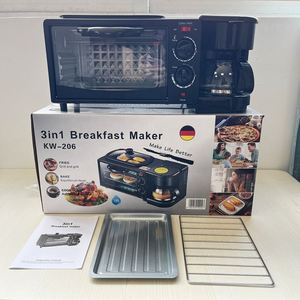 Petits appareils électroménagers multifonctionnels 3 en 1, machine à petit-déjeuner, cafetières, machine à petit-déjeuner 3 en 1 - Product Image 1