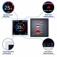 Termostato Programable con Pantalla Táctil TFT WiFi Tuya OEM, Multi-idioma, para Calefacción por Suelo Radiante Eléctrico, Calefacción de Agua, Sistema de Caldera de Gas