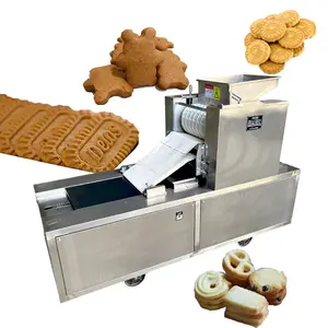 Pressa rotativa semiautomatica in acciaio inossidabile piccola muffa per biscotti prezzo Shortbread noce Cookie Make Machine