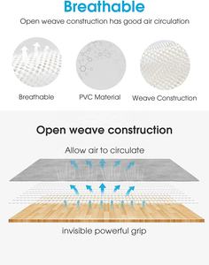 Tapis de sol antidérapant et antimicrobien en PVC écologique extra épais 8 x 10, avec coussinets, forme personnalisable, lavable, adapté aux animaux domestiques - Product Image 3