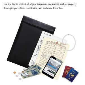 School Use OEM Factory Document Bag Waterproof and Fireproof <b>Folder</b> with Custom Logo - Product Image 3