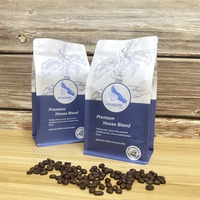 Sac à café en papier Kraft à fond plat avec Valve pour café, écologique, 12oz, 16oz, 5lb