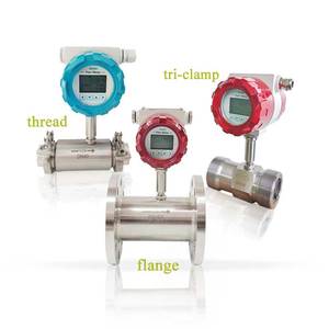 DN25 chính xác vệ sinh sữa dòng Turbine mét lưu lượng kế chất lỏng - Product Image 2