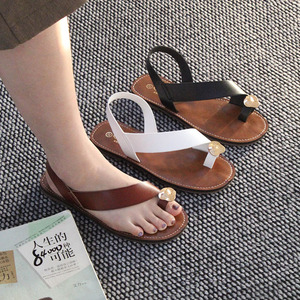 Sandales décontractées à brides croisées et boucle, style slip-on, pour femme – Collection été – Marque privée - Product Image 1