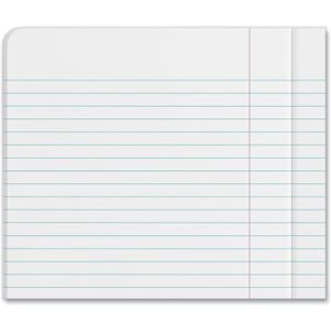 Cahier universel 20946 blanc, 100 feuilles, lot de 6, lignage collège, 9 3/4 x 7 1/2, couverture en carton simili cuir pour usage scolaire - Product Image 5