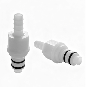 ข้อต่อแบบปลดเร็ว ZDVseal ขนาด 6.4 มม. พร้อมวาล์วตรวจสอบการไหลแบบปิด และระบบลดแรงดันเพื่อความปลอดภัยสำหรับระบบเปลี่ยนเครื่องมือ - Product Image 1