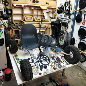 Piezas de Modificación <span class=keywords><strong>para</strong></span> Go-<span class=keywords><strong>Kart</strong></span> <span class=keywords><strong>Casero</strong></span>, Suspensión Delantera y Trasera <span class=keywords><strong>para</strong></span> Drift, Dirección Delantera, Eje Trasero, <span class=keywords><strong>Ruedas</strong></span> de 7 Pulgadas, Hecho en China - Product Image 4