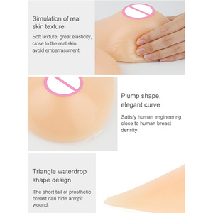 Prótesis de Seno 100% Silicona para Cáncer de Mama, Crossdressing, Realzador de Senos en Forma de Lágrima, de Hombre a Mujer - Product Image 5