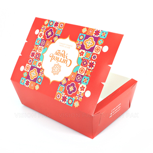 Dùng một lần đưa ra thực phẩm giấy container hộp, Takeaway gà cánh hộp khoai tây chiên Kebab bữa ăn bao bì Burger hộp OEM - Product Image 1