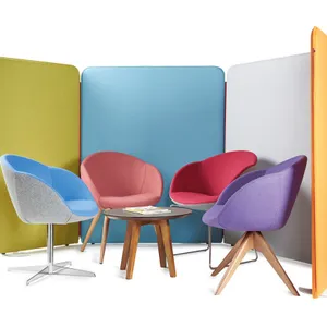Sound Absorption Room Colorful Dividers Polyester Fiber Panels 100% Polyester Acoustic panels