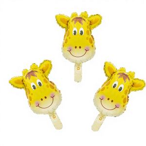Party Love Aluminum Giraffe <b>Balloon</b> Model 50022 17x22cm 3 Units for Mother's Day Graduation Chinese New Year Ramadan Party - Product Image 1