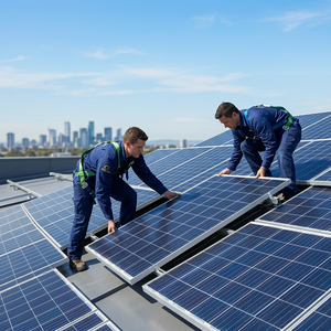 Solución de Montaje Solar de Aluminio para Exportación, Optimizada para Instalaciones Comerciales en Techos de Acero Ligero - Product Image 1