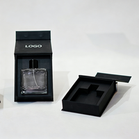 Boîte cadeau personnalisée en papier artistique avec aimant, emballage fermé, boîte à rabat de luxe pour flacon de parfum de 50 ml, pour cosmétiques, bijoux