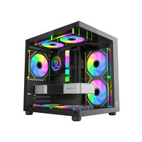 Boîtier PC Thermaltake Water Cube Blanc Noir RGB Full Tower Gamer en Alliage d'Aluminium ATX avec Fenêtre Latérale en Stock