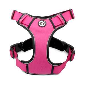 小中型および大型犬用ハーネスクラシックセキュリティチェストプルナイロンペットハーネスなし調節可能な反射ステップインドッグハーネス - Product Image 4