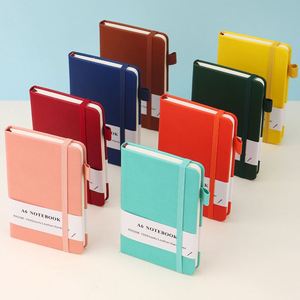 Cuaderno de Cuero PU A6 Personalizado para la Escuela, Material Escolar, Cuaderno de Ejercicios para Estudiantes, Cuaderno de Tapa Dura - Product Image 1