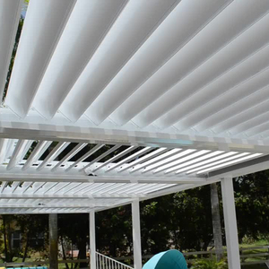 Al aire libre balcón policarbonato sistema de techo de patio de jardin desplegables impermeable a prueba de viento markise terraza de aluminio pérgola - Product Image 4