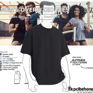 Nouveauté – T-shirts Hip Hop en maille pour hommes 2026, en polyester/coton, coupe ample, 220 grammes, manches courtes, motif, séchage rapide - Product Image 1