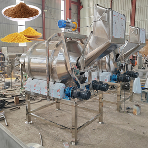 Recién llegado, mezclador rotativo, mezcla de tambor, planta mezcladora multifuncional, polvo seco con calentador, mezclador de descarga de acero inoxidable - Product Image 3