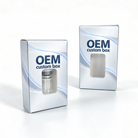 Boîte en carton ondulé kraft personnalisée avec fenêtre, insert en blister PET, impression quadricolore, emballage OEM pour flacon unique d'ampoule de soin de la peau
