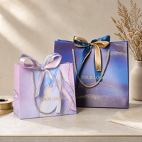 Sac cadeau de luxe en papier rigide, impression personnalisée, marbre, feuille d'or, paillettes, pour bijoux, cosmétiques, bougies, avec poignée en corde, vente en gros, direct usine