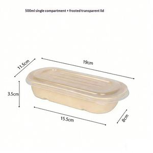 Caja de Ensalada de Papel Biodegradable Ecológica, Envase de Alimentos Compostable para Comida para Llevar, Restaurantes y Servicios de Catering - Product Image 2